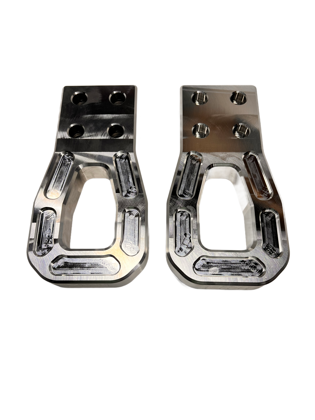 17-25 FORD F250 SUPER DUTY FRONT BUMPER TOW HOOK SET PAIR Chrome