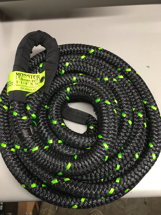 Kinetic Recovery Rope 1 1/2" x 30'  Rated at 78,000lbs