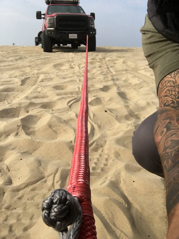 7/8" KINETIC RECOVERY ROPE W BUILT IN SPECTRA SOFT SHACKLES